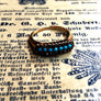 Edwardian seed pearl turquoise ring