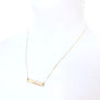 'Barmaid' thin bar necklace, Custom engraved