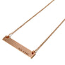 'Barmaid' thin bar necklace, Custom engraved