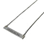 'Barmaid' thin bar necklace, Custom engraved