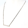 'Barmaid' thin bar necklace, Custom engraved