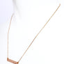 'Barmaid' thin bar necklace, Custom engraved