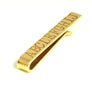 custom stamped mens brass tie bar