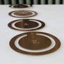 Circle Brass Bookmark Vintage Initial Monogram