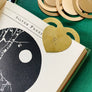Heart Brass Bookmark Vintage Initial Monogram