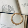 Round Brass Bookmark Vintage