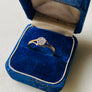 Diamond Ring, Antique Solitaire Art Deco 10k Gold