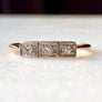 Art Deco Diamond Antique Trilogy Ring