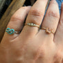 Elena Gold Arabesque Ring, Diamond or Pearl