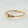 Elena Gold Arabesque Ring, Diamond or Pearl
