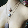 Sterling silver starburst and turquoise round locket necklace