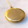 antique locket gold grape bird