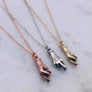 Crossed Fingers Pendant Necklace