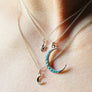 Small six pointed star pendant necklace
