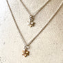 Small six pointed star pendant necklace