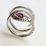 Snake Wrap Sterling Silver Ring