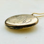 Victorian starburst gold-filled locket necklace