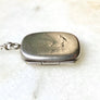 Swallow sterling silver antique locket necklace