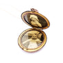 Grape clusters antique locket necklace