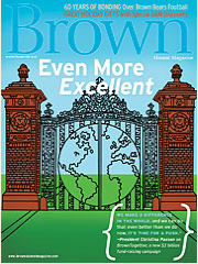 Brown Alumni Monthly featuring Thea Grant jewelry