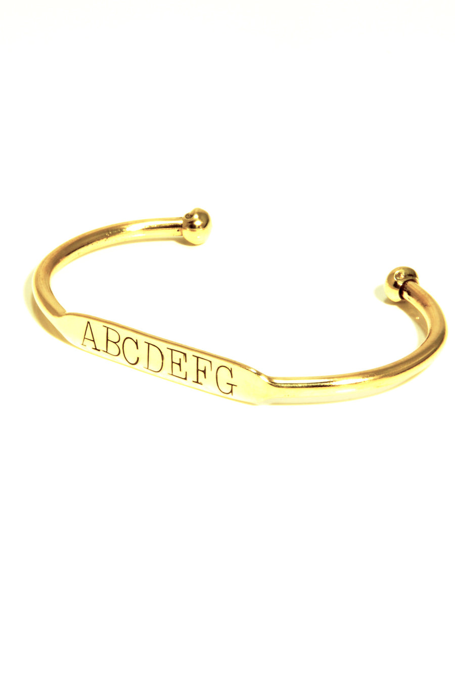 Hand stamped brass cuff CUSTOM