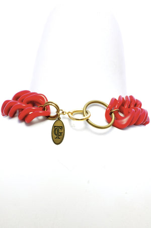 Chunky short bobble necklace.Back