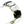 Glass & Crystal rectangular 'octagon' cabochon bracelet on leather cord. ON WRIST