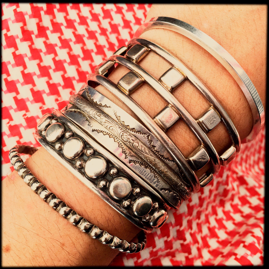 UNION SQUARE SILVER stamped cuff: CUSTOM