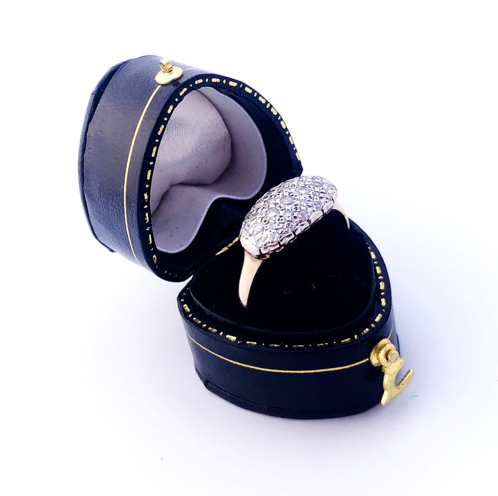 Almond Diamond Ring