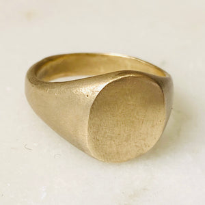 Signet ring, brass