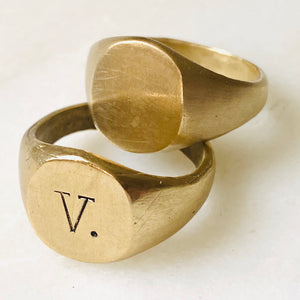 Signet rings, vintage style