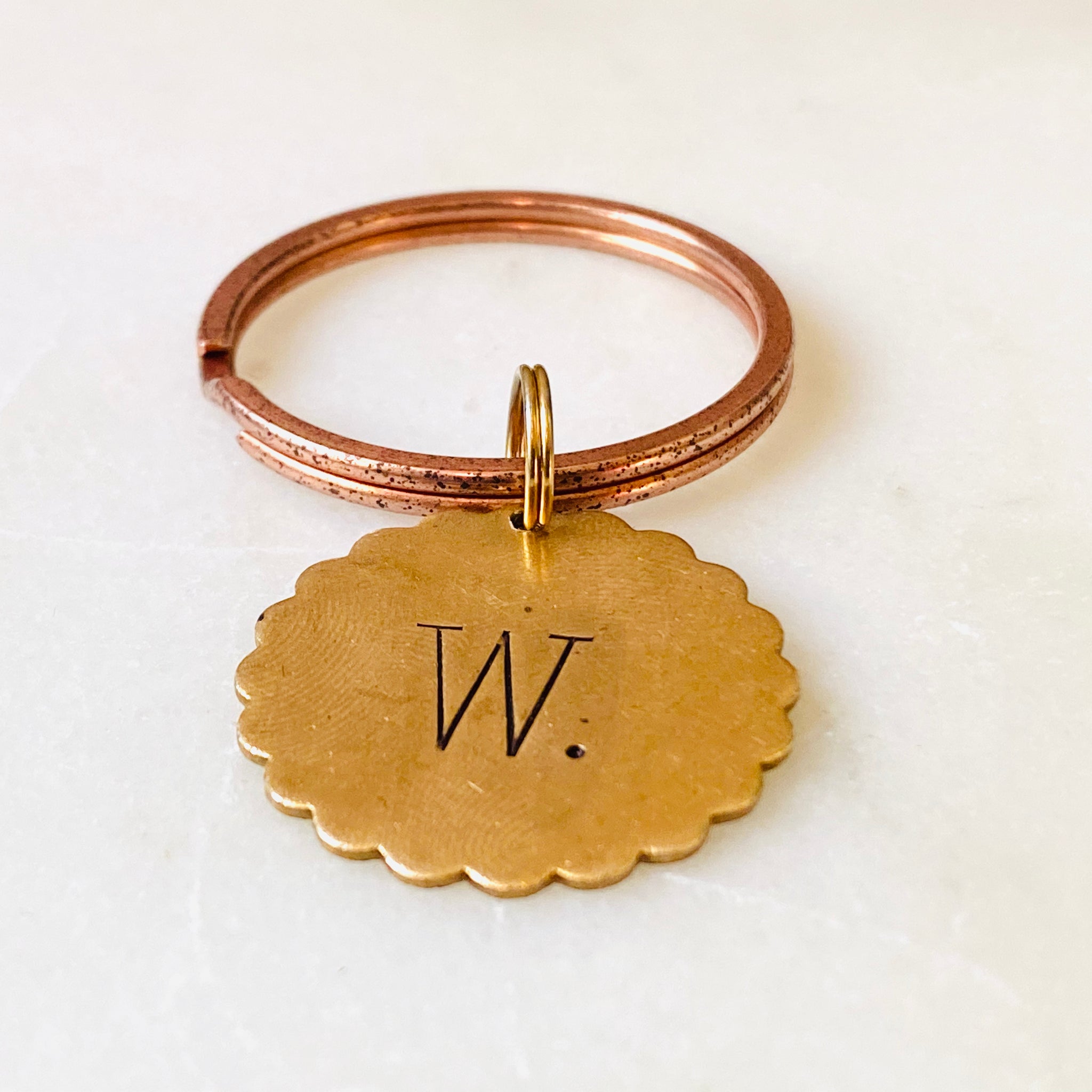 Vintage Brass Keyrings, With Initial or Custom Engraved – Thea Grant