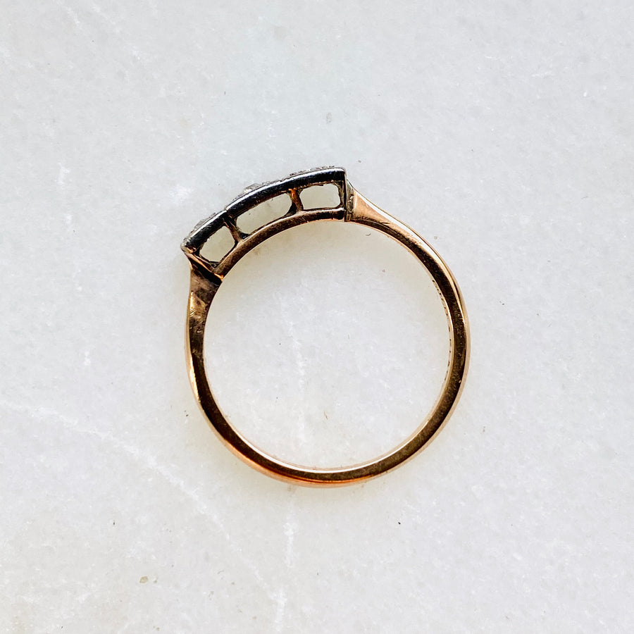 Art Deco Diamond Antique Trilogy Ring