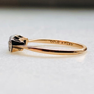 Art Deco Diamond Antique Trilogy Ring