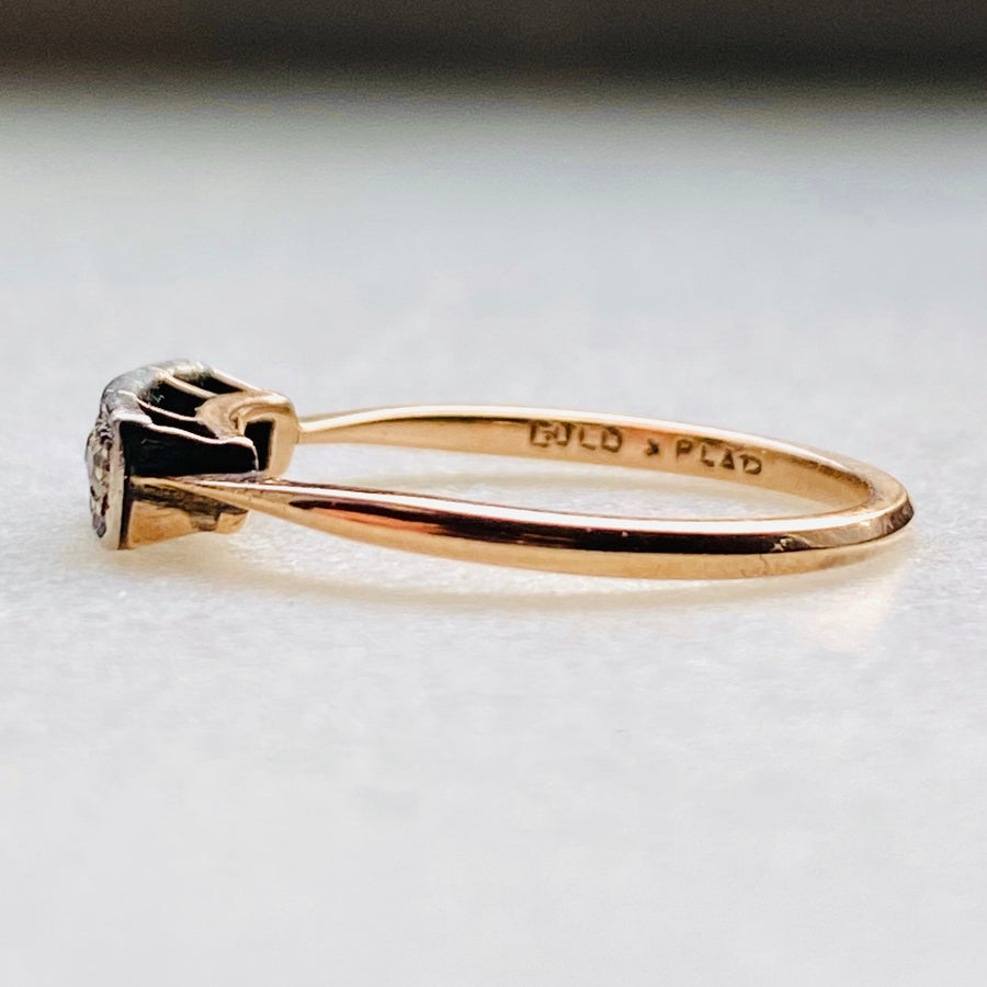Art Deco Diamond Antique Trilogy Ring
