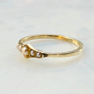 Elena Gold Arabesque Ring, Diamond or Pearl