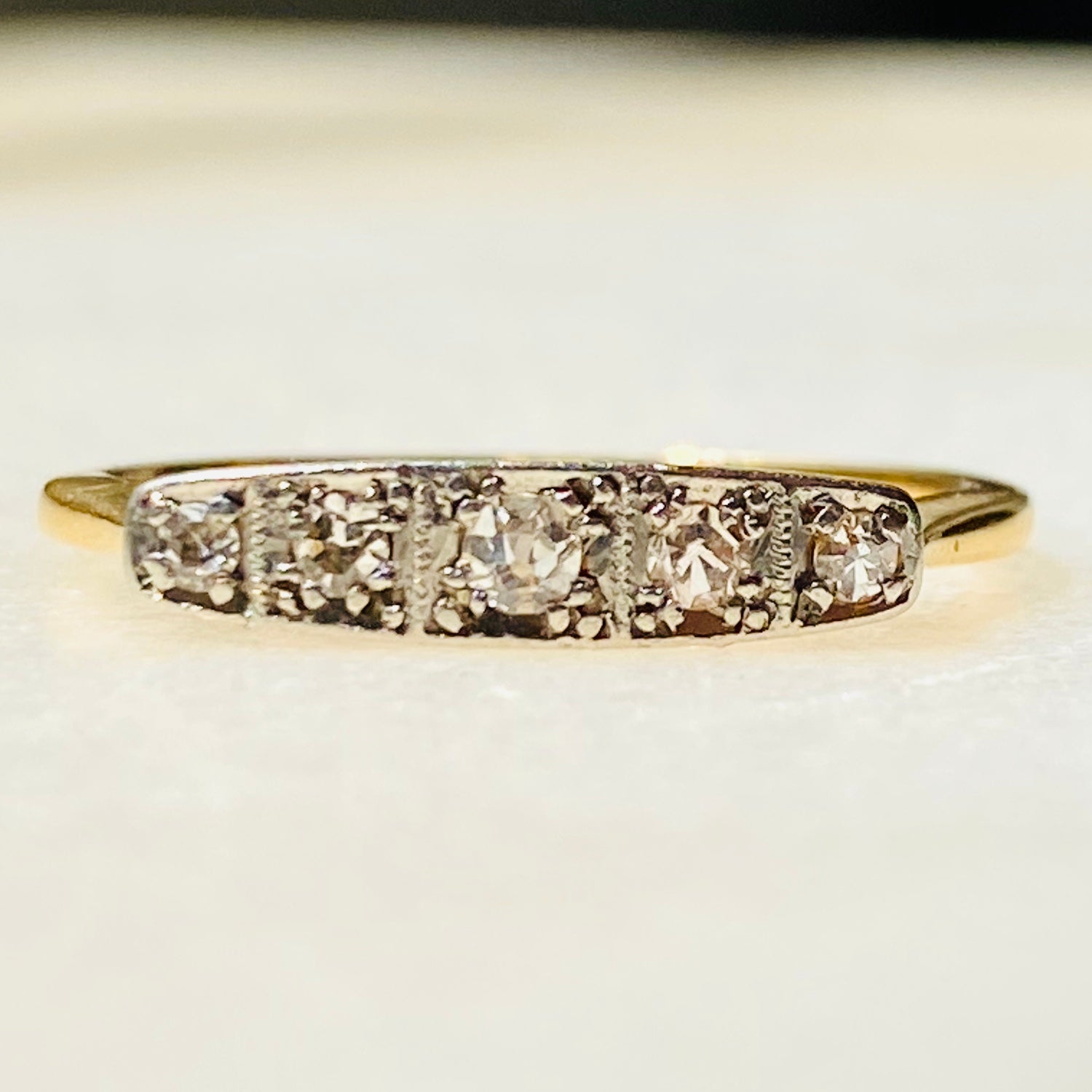 Antique 5 diamond ring shop