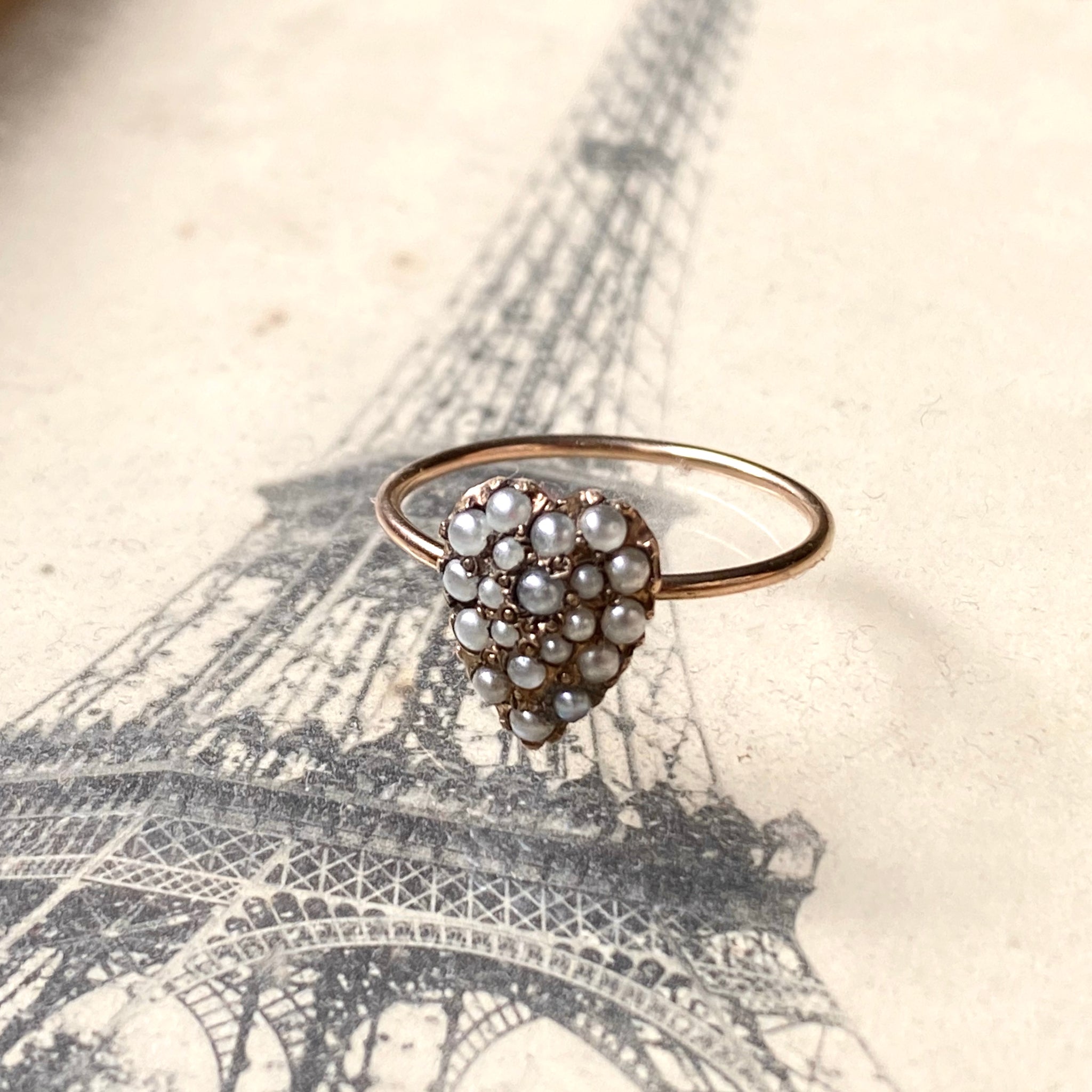 Antique seed pearl ring online