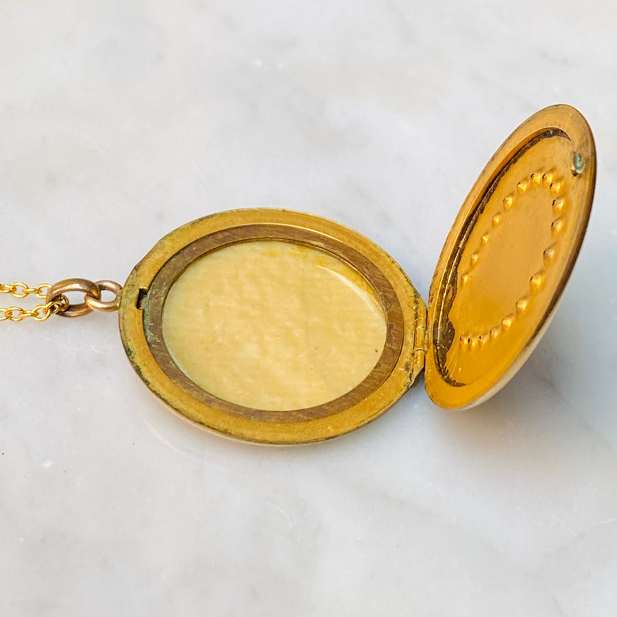 Victorian gold filled photo locket