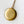 Plain matte gold-shell round Victorian locket necklace