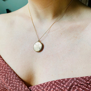Victorian monogram locket