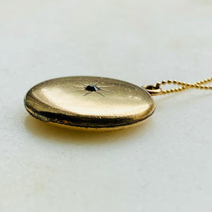 Antique locket necklace
