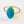 Victorian Turquoise Oval Pavé Bombe Ring