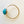 Victorian Turquoise Oval Pavé Bombe Ring