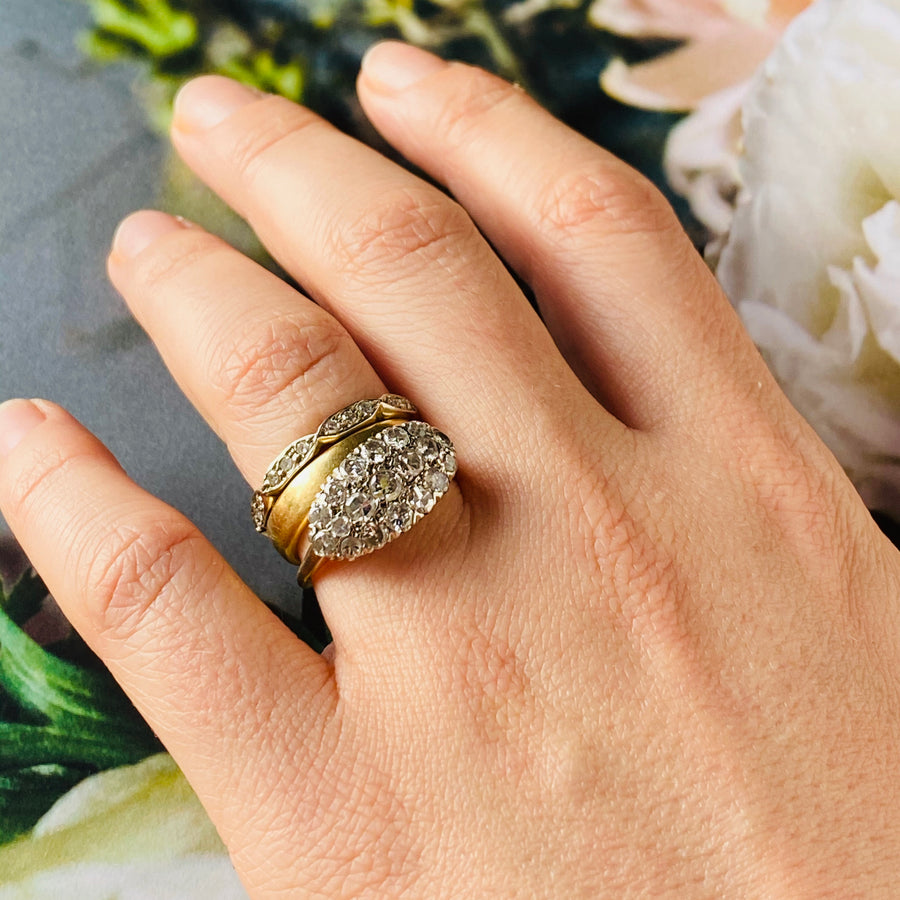 Lupita Diamond Eternity 14k Gold Band Ring