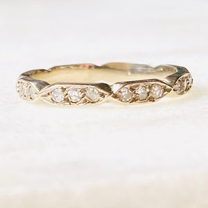 Lupita Diamond Eternity 14k Gold Band Ring