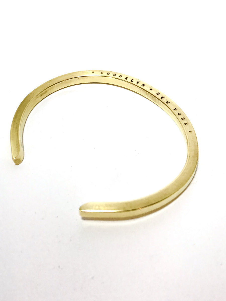 UNION SQUARE BRASS stamped cuff: CUSTOM